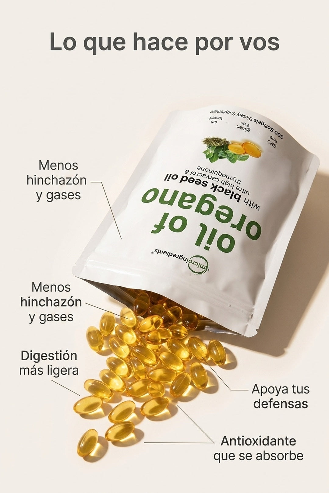 Menos hinchazón, digestión más ligera, apoyo a las defensas