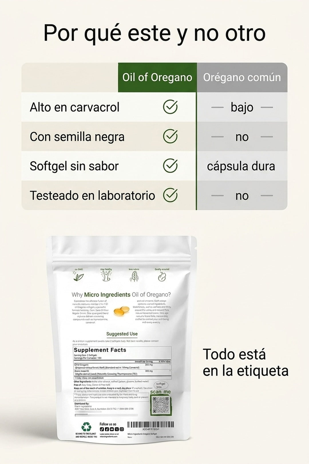 Por qué este y no un orégano común