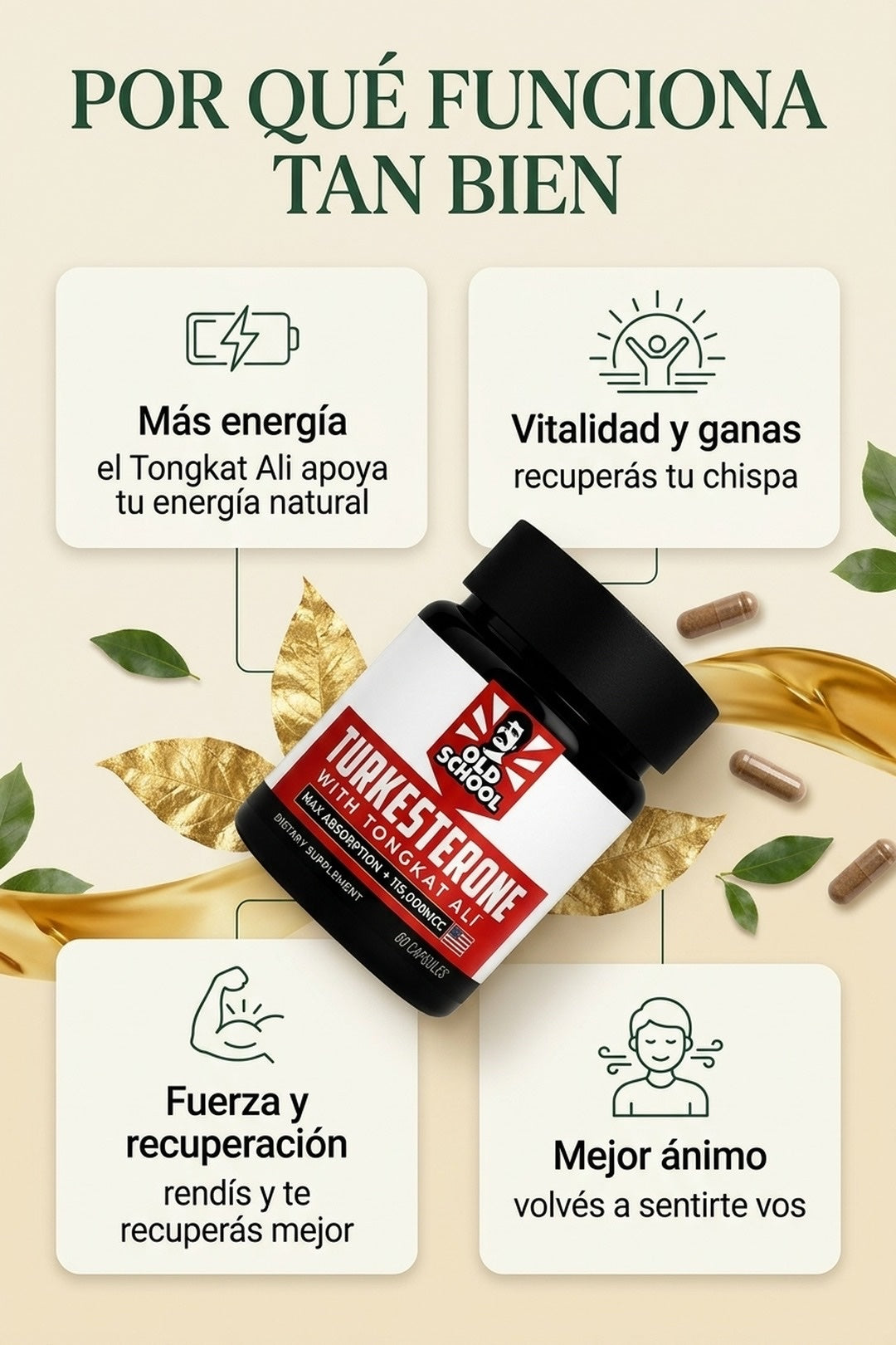 Por qué funciona: el Tongkat Ali apoya tu energía y vitalidad natural