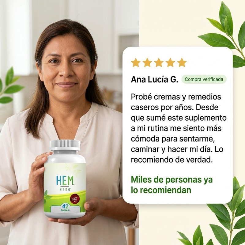 HEM HERO Suplemento Para Aliviar Las Hemorroides