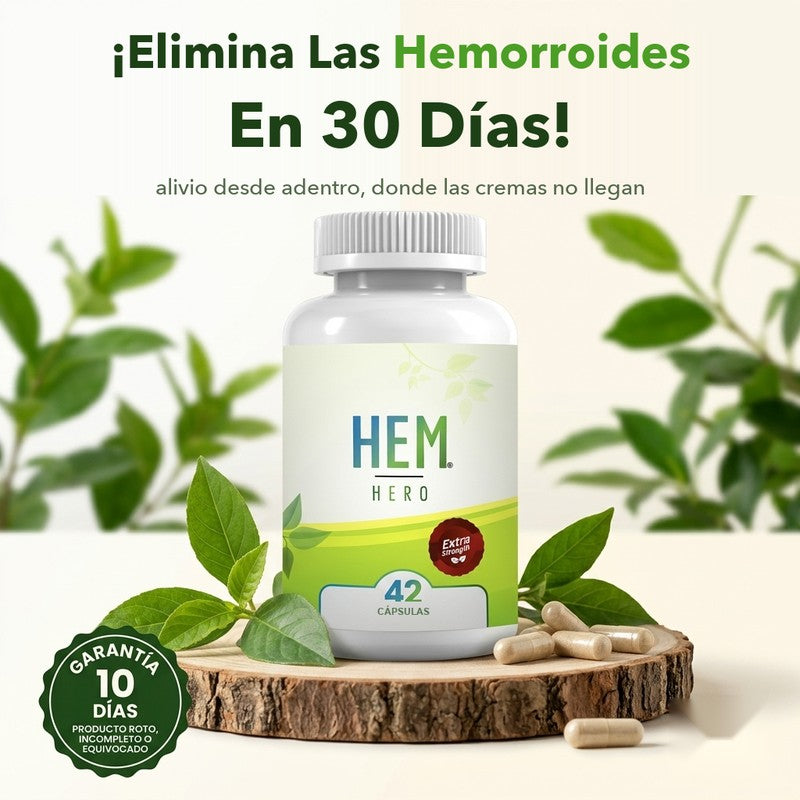 HEM HERO Suplemento Para Aliviar Las Hemorroides