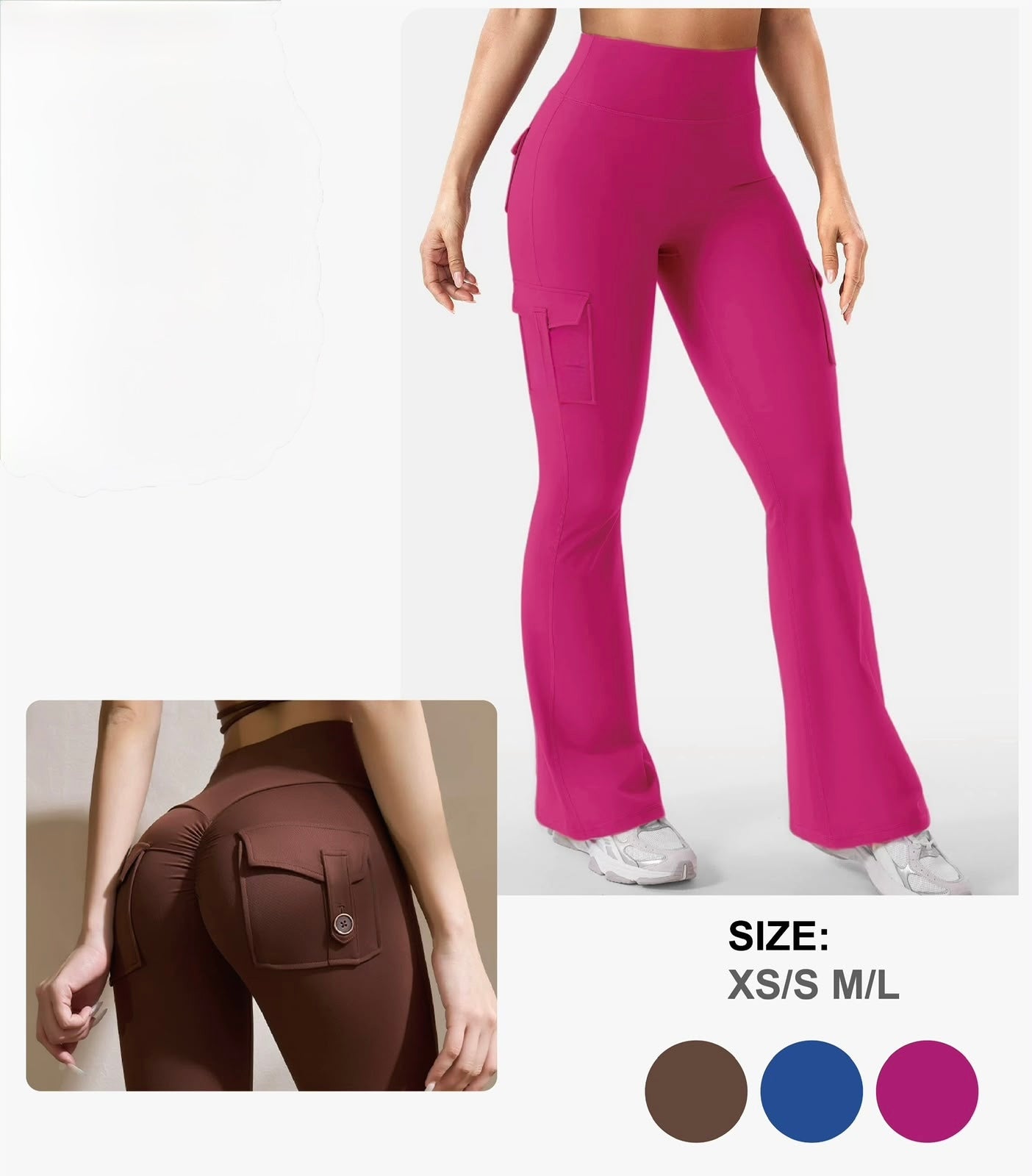 Leggin Cargo Flare — frente y detalle